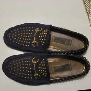 Gucci Loafers with Gold Spikes Gucci Horse Bit Buckle with Spikes Loafers in Bronze Leather  main image 4